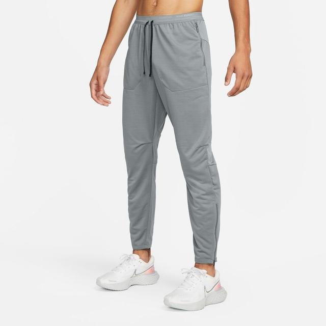 Nike Running Trousers Phenom Dri-fit Knit - Smoke Grey/reflect Silver, size XX-Large on Productcaster.