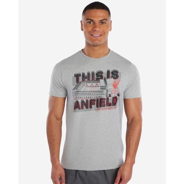 Liverpool T-shirt Ynwa Anfield - Grey - , size X-Large on Productcaster.