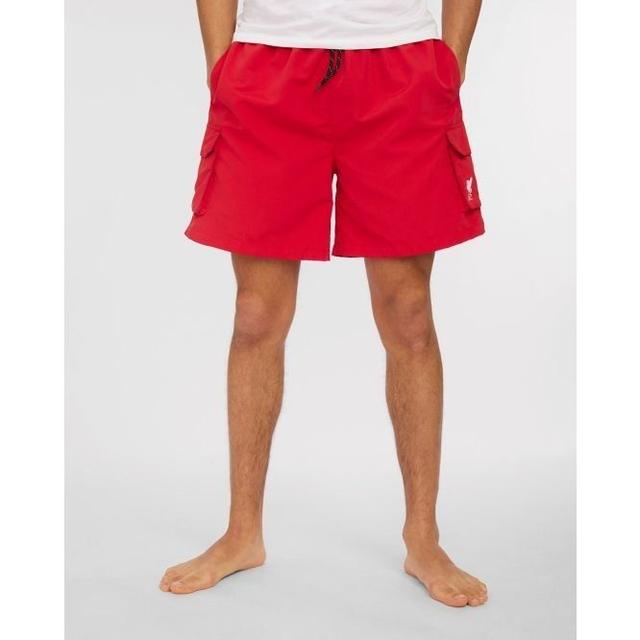 Liverpool Swim Shorts Cargo - Red - , size Small on Productcaster.