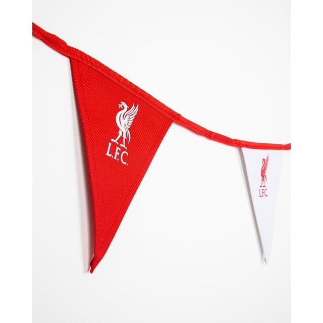 Liverpool Flag Garland Outdoor - Red/white - , size One Size on Productcaster.