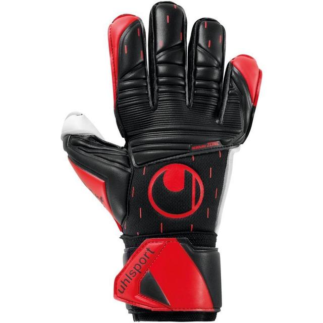 Uhlsport Goalkeeper Gloves Classic Absolutgrip - Black/red/white, size 9 on Productcaster.