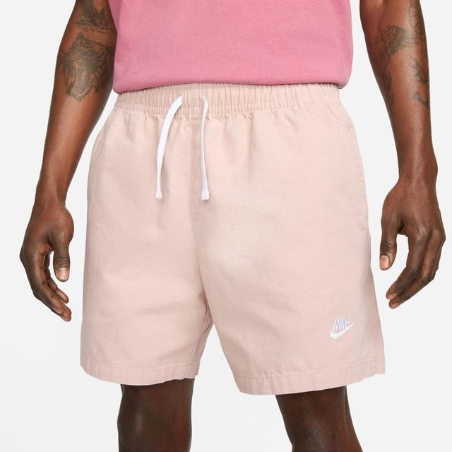 Nike Shorts Club+ Woven Flow - Pink Oxford/Hvit, størrelse Large on Productcaster.