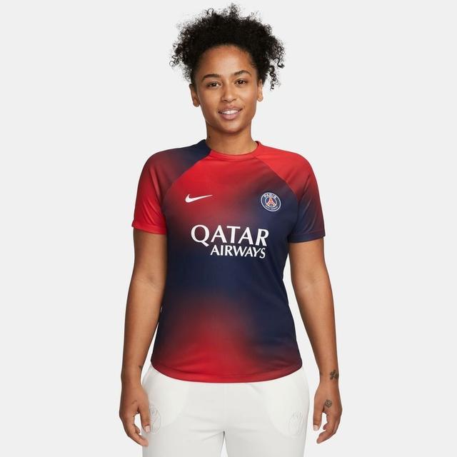 Paris Saint Germain Training T-shirt Dri-fit Pre Match - Midnight Navy/red/white Woman - , size X-Small on Productcaster.