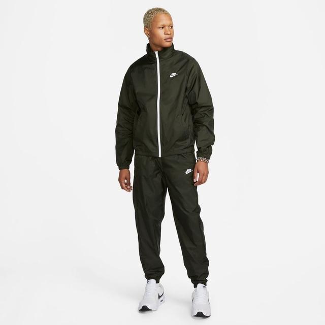 Nike Tracksuit Nsw Club Lined Woven - Sequoia/white, size Large on Productcaster.