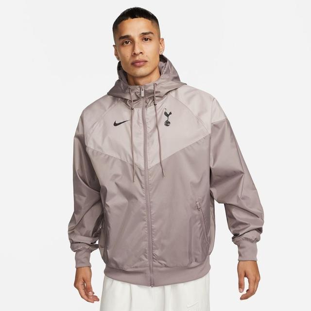 Tottenham Jacket Windrunner Nsw Woven - Taupe Haze/black - , size Large on Productcaster.