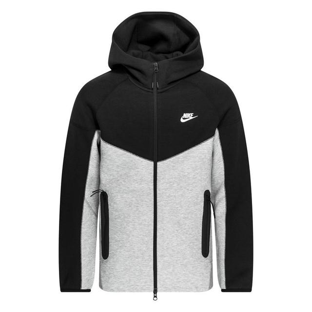 Nike Hoodie Nsw Tech Fleece Fz 2023 - Dark Grey Heather/black/white, size Large on Productcaster.