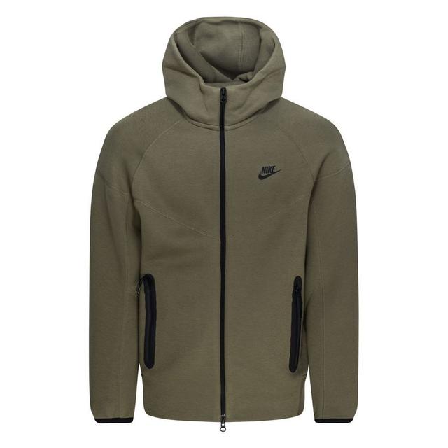 Nike Hoodie Nsw Tech Fleece Fz 2023 - Medium Olive/black, size X-Small on Productcaster.