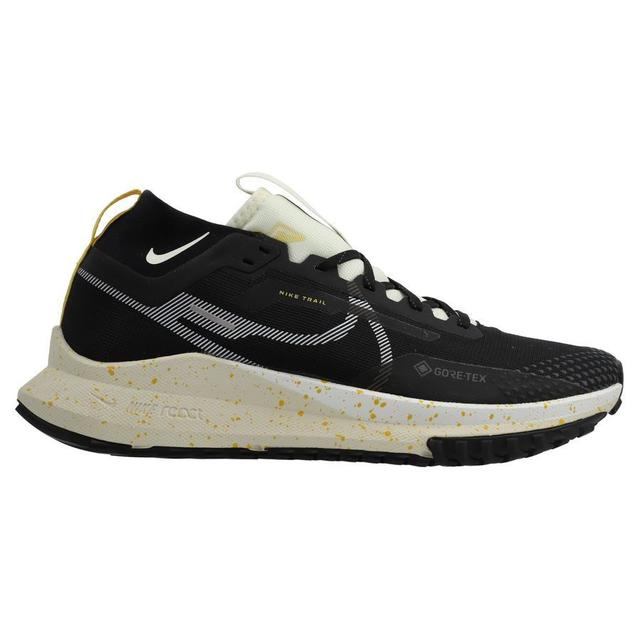 Nike Running Shoe React Pegasus Trail 4 Gore-tex - Black/white/coconut Milk/vivid Sulfur, size 49½ on Productcaster.