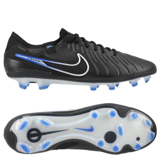 Nike Tiempo Legend 10 Elite Fg Shadow - Black/chrome/hyper Royal, size 40 on Productcaster.