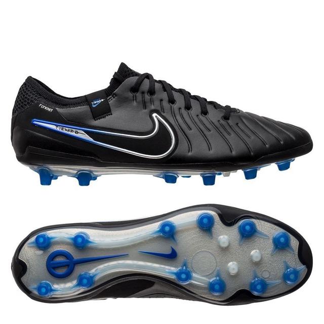 Nike Tiempo Legend 10 Elite Ag-pro Shadow - Black/chrome/hyper Royal, size 36 on Productcaster.