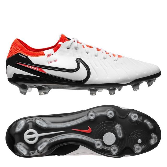 Nike Tiempo Legend 10 Elite Fg Ready - White/black/bright Crimson - Grass (Fg), size 42 on Productcaster.