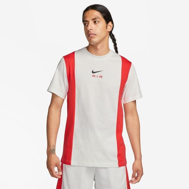 Nike T-shirt Nsw Air - Summit White/crimson, size Small on Productcaster.