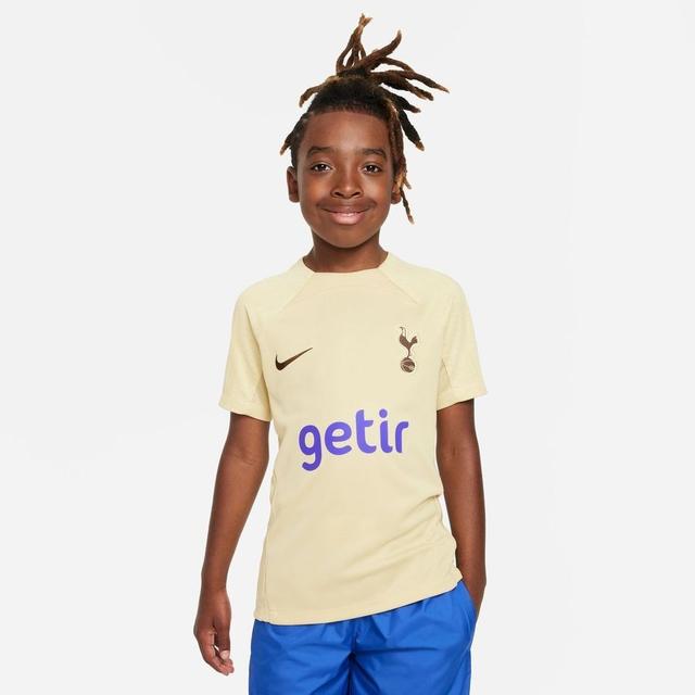 Tottenham Tränings T-Shirt Dri-FIT Strike - Guld/Lila Barn - Nike, storlek S: 128-137 cm on Productcaster.