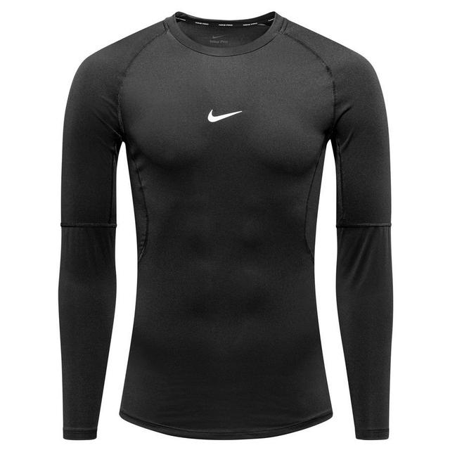 Nike Pro Baselayer Dri-fit - Black/white Long Sleeves, size Small on Productcaster.