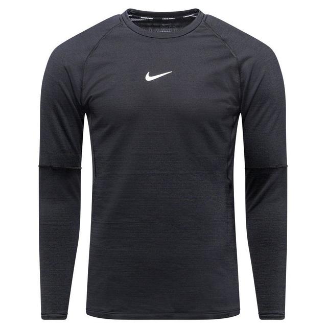 Nike Pro Warm Crew - Black/white Long Sleeves, size Medium on Productcaster.