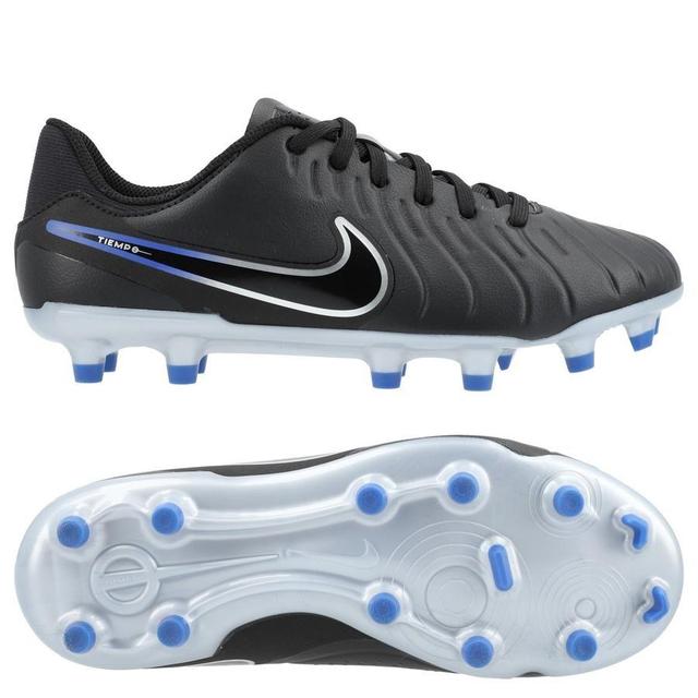 Nike Tiempo Legend 10 Academy Mg Shadow - Black/chrome/hyper Royal Kids, size 38½ on Productcaster.