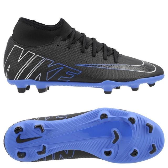 Nike Mercurial Superfly 9 Club Mg Shadow - Schwarz/chrome/blau - Kunstrasen (Ag) / Rasen (Fg), Größe 44 on Productcaster.