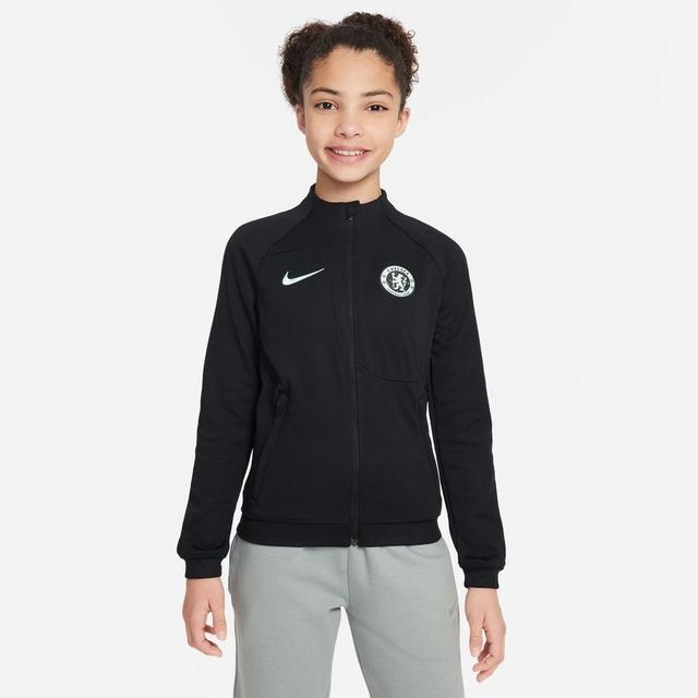 Chelsea Trainingsjacke Academy Pro Anthem - Schwarz/Grün Kinder - Nike, Größe XS: 122-128 cm on Productcaster.