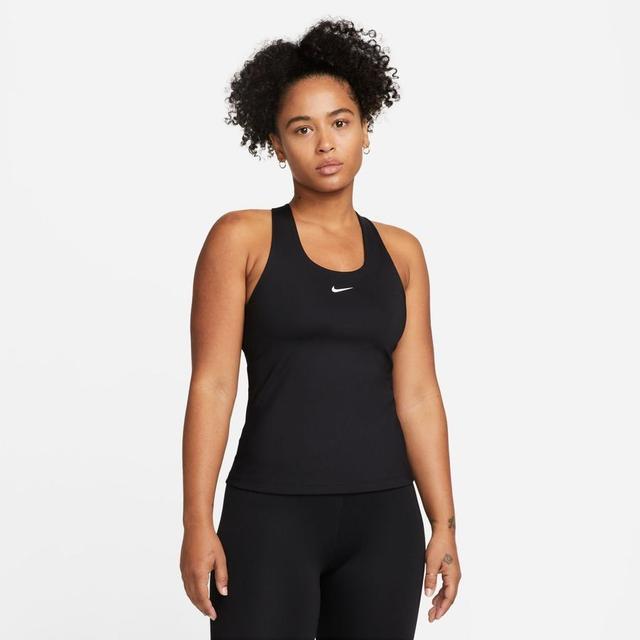 Nike Swoosh Women's Medium-Support BLACK/BLACK/WHITE, size Small on Productcaster.