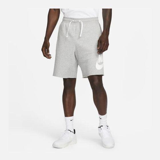 Nike Club Alumni Men's French Terry DK GREY HEATHER/WHITE/WHITE, størrelse Medium on Productcaster.