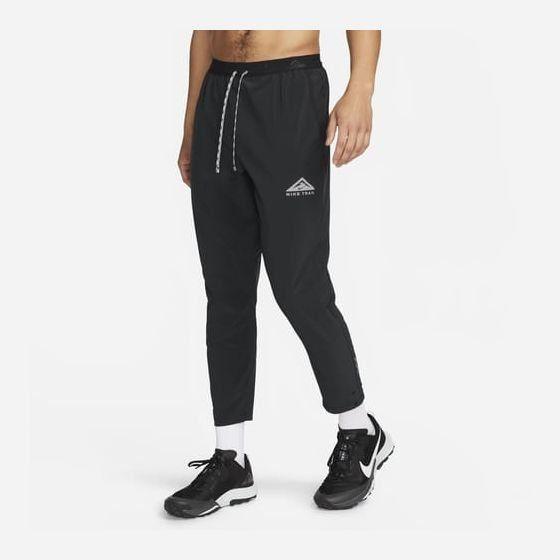 Nike Running Trousers Dri-fit Trail Dawn Range - Black/white, size Large Tall on Productcaster.