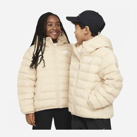 Nike Winter Jacket Nsw Synthetic-fill - Sanddrift/white Kids, size XL: 158-170 cm on Productcaster.