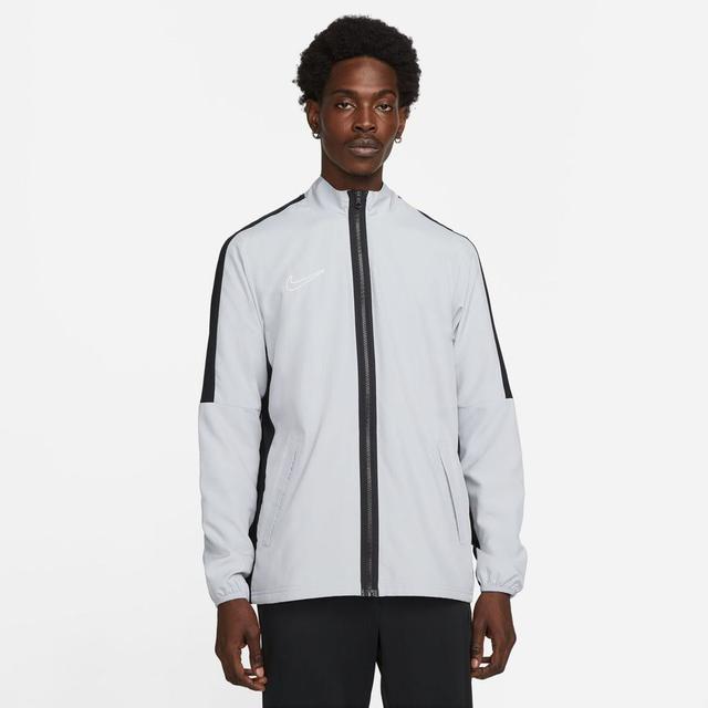 Nike Track Jacket Dri-fit Academy 23 Woven - Wolf Grey/black/white, size Medium on Productcaster.