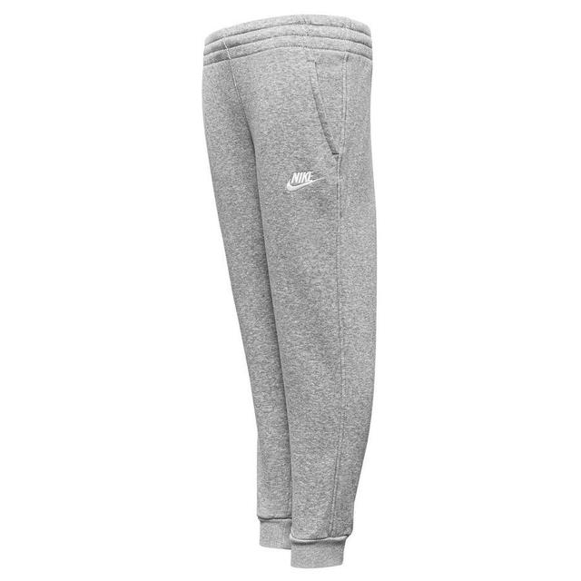 Nike Sweatpants Nsw Club Fleece - Dk Grey Heather/white Kids, size Medium on Productcaster.