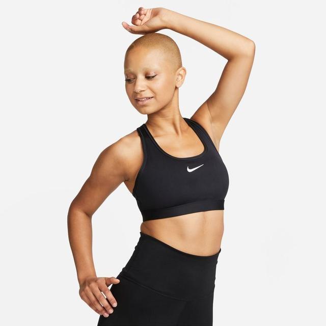 Nike Sports Bra Dri-fit Swoosh - Black/white Women, size XX-Large on Productcaster.