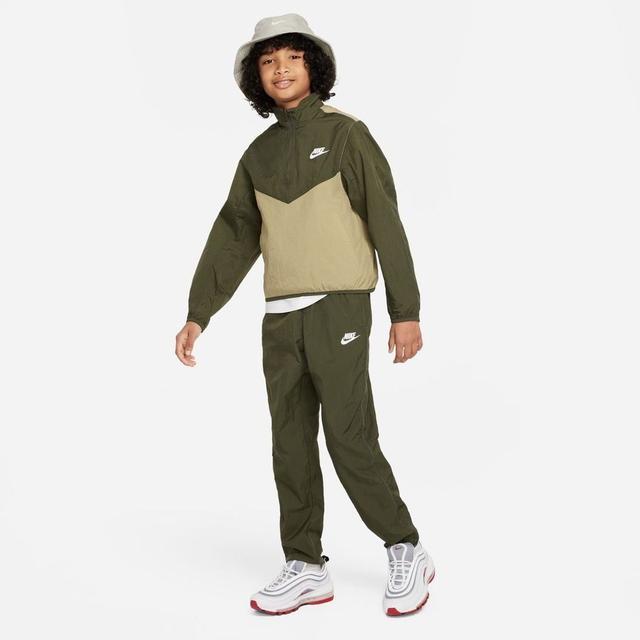 Nike Tracksuit Nsw - Cargo Khaki/neutral Olive/white Kids, size S: 128-137 cm on Productcaster.