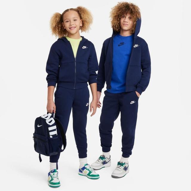 Nike Tracksuit Nsw Club Fleece - Midnight Navy/white Kids, size ['L: 147-158 cm'] on Productcaster.