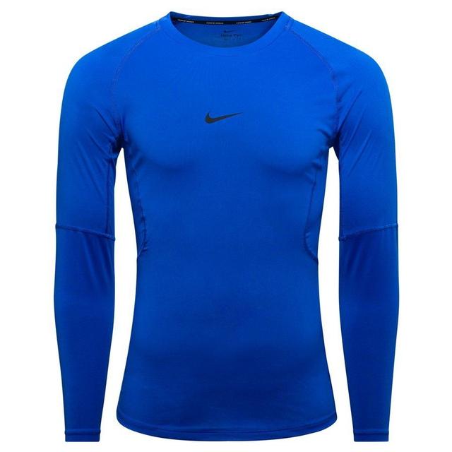 Nike Pro Baselayer Dri-FIT - Blau/Schwarz Langärmlige Oberteile, Größe Medium on Productcaster.