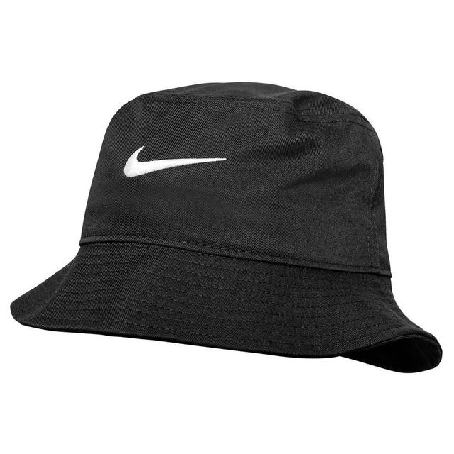 Nike Bucket Hat Apex Swoosh - Black/white, size One Size Medium on Productcaster.