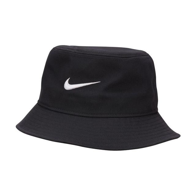 Nike Bucket Hat Apex Swoosh - Black/white, size One Size Large on Productcaster.