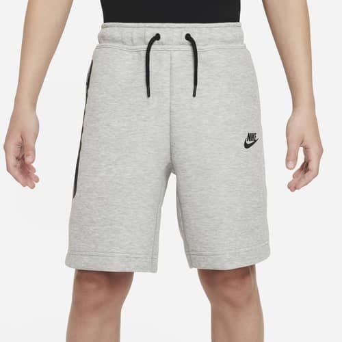 Nike Shorts Nsw Tech Fleece - Medium Grey Heather/black Kids, size M: 137-147 cm on Productcaster.