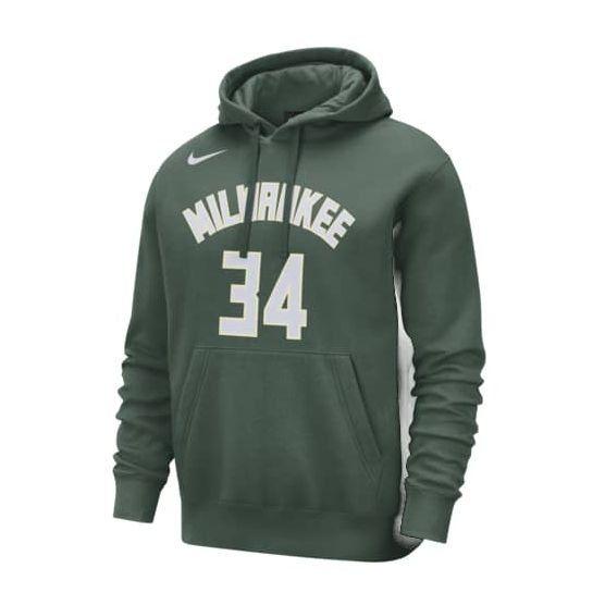 Milwaukee Bucks Club Men's Nike NBA FIR/ANTETOKOUNMPO G, storlek Small on Productcaster.