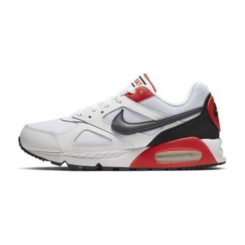 Nike Air Max IVO Men's Shoes WHITE/DARK GREY-HABANERO RED-BLACK, storlek 46 on Productcaster.