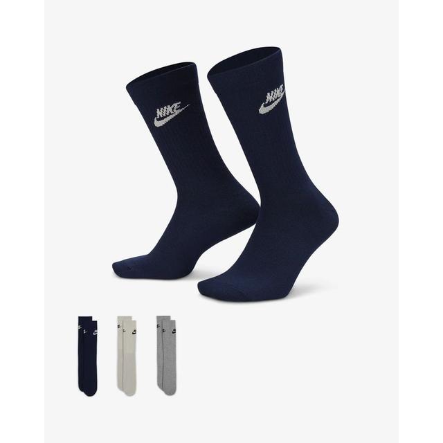 Nike Socks Nsw Everyday Essential Crew 3-pack - Multicolor, size M: 38-42 on Productcaster.