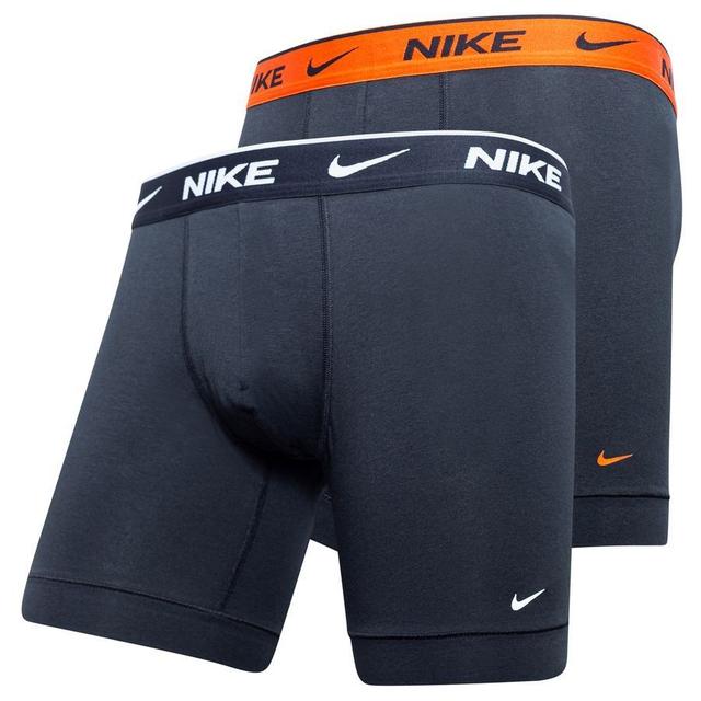 Nike Boxer Shorts 2-pack - Black/orange, size X-Small on Productcaster.