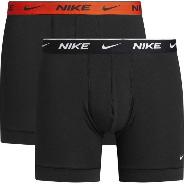 Nike Boxer Shorts 2-pack - Black/orange, size Large on Productcaster.