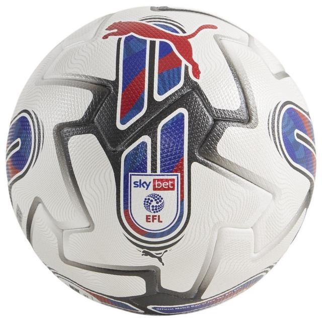 PUMA Football Orbita 1 Efl Sky Bet Fifa Quality Pro - White/PUMA Red/team Power Blue, size Ball SZ. 5 on Productcaster.