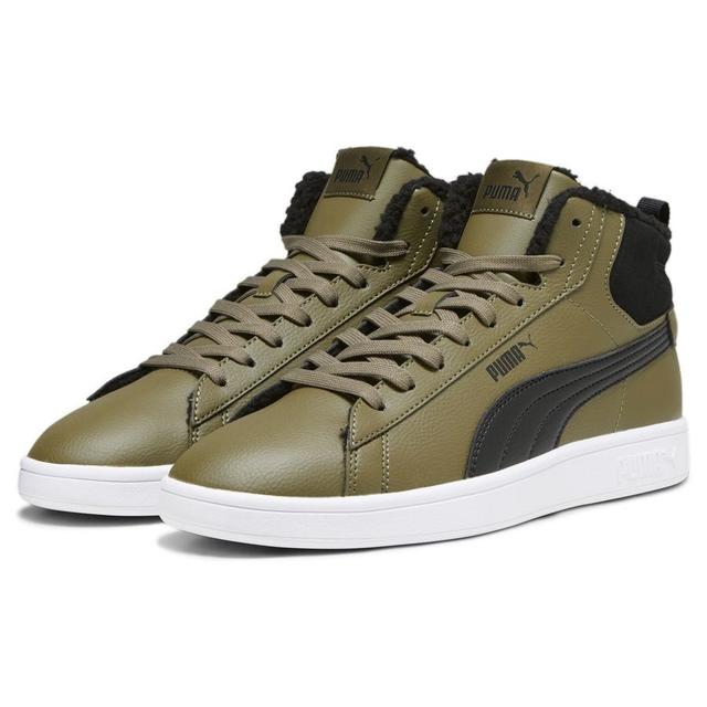 PUMA Smash 3.0 Mid Wtr Olive Drab-black-white, size 39 on Productcaster.