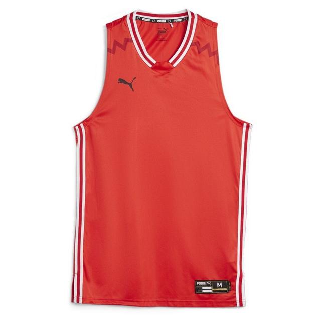 Hoops Team Game Jersey PUMA Red, size X-Large on Productcaster.