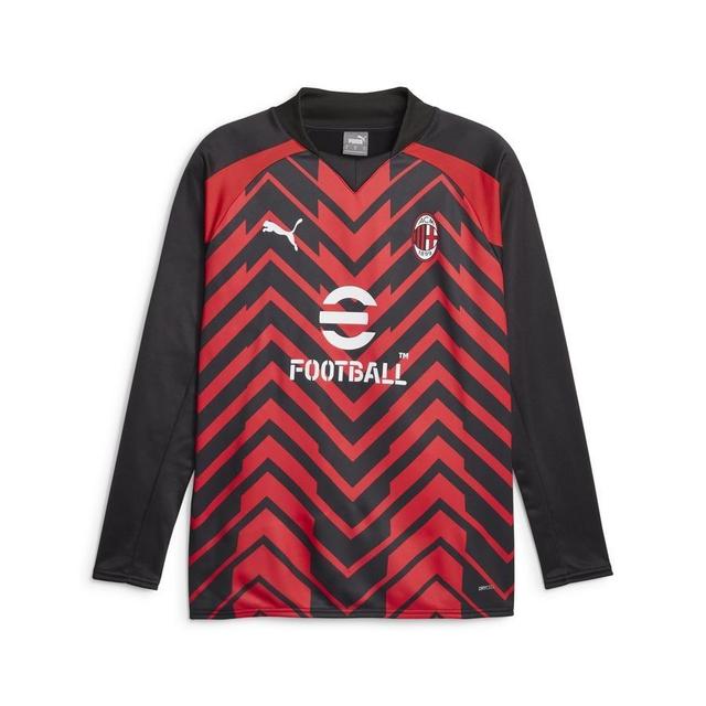 Milan Sweatshirt Pre Match - Red/black Long Sleeves - , size Large on Productcaster.