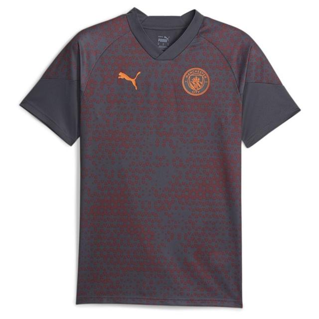 Manchester City Training T-shirt - Grau/orange - PUMA, Größe Medium on Productcaster.