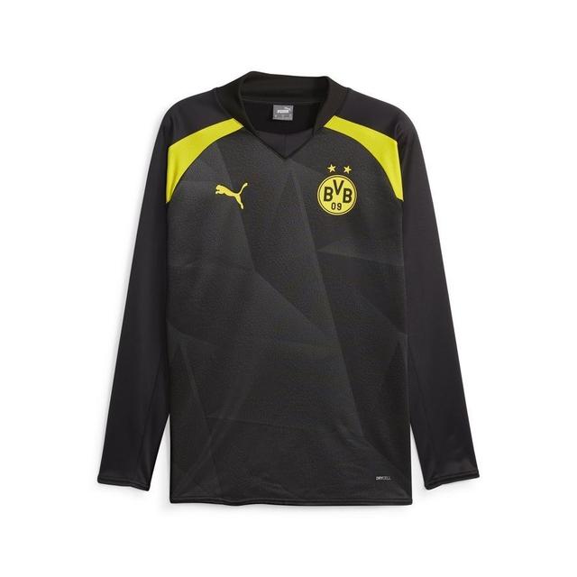 Dortmund Sweatshirt Pre Match - Zwart/geel Lange Mouwen - PUMA, maat X-Large on Productcaster.