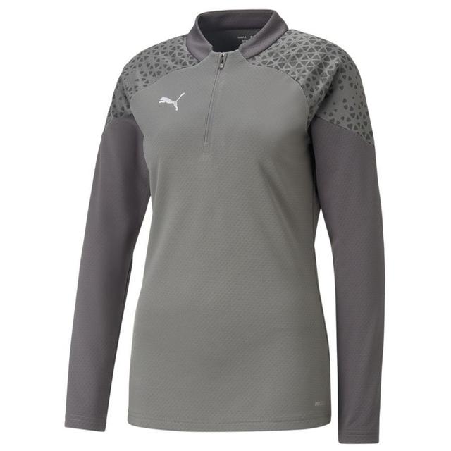 Teamcup Training 1/4 Zip Top Wmn Flat Medium Gray - , size Large on Productcaster.