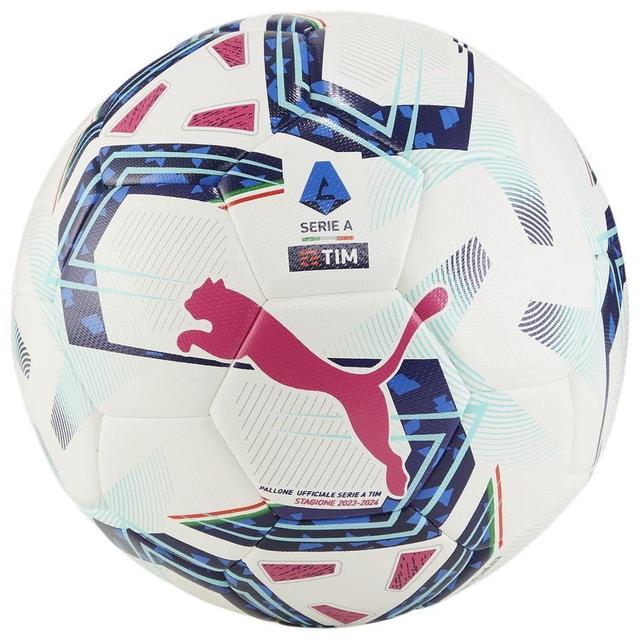 PUMA Football Serie A Orbita Hybrid - White/blue Glimmer/sunset Glow, size Ball SZ. 5 on Productcaster.