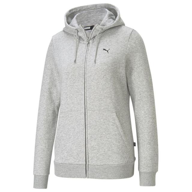 Ess Small Logo Full-zip Hoodie Fl Light Gray Heather-cat - , size X-Small on Productcaster.