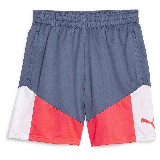 PUMA Training Shorts Individualcup - Blue/white/fire Orchid, size X-Small on Productcaster.